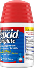 Load image into Gallery viewer, Pepcid Complete Acid Reducer + Antacid Chewable Tablets for Heartburn Relief, Berry Flavor, 25 ct.