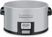 Load image into Gallery viewer, Cuisinart PSC-350 3-1/2-Quart Programmable Slow Cooker, Silver, 9-1/2 in H x 9.1 in W x 12.67 in L