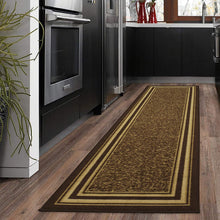 Load image into Gallery viewer, Ottomanson Ottohome Collection Contemporary Bordered Design Non-Slip Rubber Backing Area Rug-