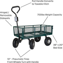 Load image into Gallery viewer, Garden Star 70107 Utility Cart with Sidewalls