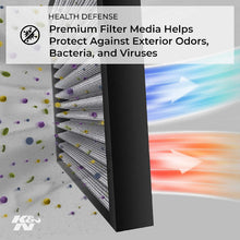 Load image into Gallery viewer, K&amp;N Premium Cabin Air Filter: High Performance, Washable, Helps Protect against Viruses and Germs: Designed For Select 2008-2019 Honda and 2019 Acura RDX Vehicle Models, VF2033