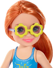 Load image into Gallery viewer, Barbie Club Chelsea Doll, 6-inch Redhead with Flower-Shaped Sunglasses, Multi