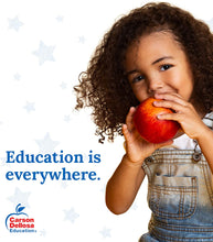 Load image into Gallery viewer, Carson Dellosa Judy Clock—Teaching Kids to Tell Time, Color-Coded Hour and Minute Hands, Toy Clock with Metal Stand, Classroom or Homeschool (13&quot; x 12&quot;)