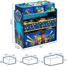 Load image into Gallery viewer, Delta Children 6-Bin Toy Storage Organizer