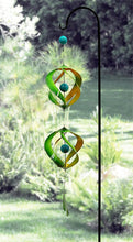 Load image into Gallery viewer, Alpine BVF106GN Metal Wind Spinner with Shepherd Hook, Multi Color