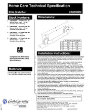 Load image into Gallery viewer, Moen LR8724D2BN 24-Inch Designer Grab Bar, Brushed Nickel