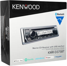 Load image into Gallery viewer, Kenwood KMR-D375BT Marine CD Receiver with Bluetooth and USB Interface
