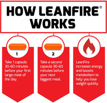 Load image into Gallery viewer, LeanFire Thermogenic Pre Workout and Fat Burner with Green Tea Extract to Increase Energy, Boost Metabolism, Burn Fat, Build Lean Muscle, and Enhance Mental Clarity, Force Factor, 30 Capsules