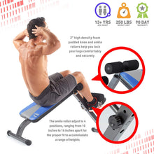 Load image into Gallery viewer, Pure Fitness Adjustable Ab Crunch Sit-Up Bench for toning and training, Foldable and Adjustable Design