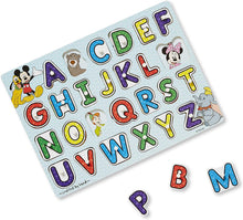 Load image into Gallery viewer, Melissa &amp; Doug Disney Peg Puzzle Bundle-Alphabet, Numbers, Shapes &amp; Colors