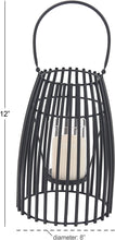 Load image into Gallery viewer, Deco 79 86925 Candle Lantern, Black