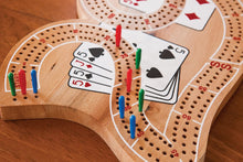 Load image into Gallery viewer, Mainstreet Classics Wooden "29" Cribbage Board Game Set