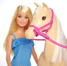 Load image into Gallery viewer, Barbie Doll, Blonde, and Horse