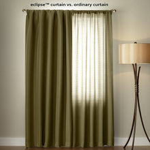 Load image into Gallery viewer, ECLIPSE Kendall Thermal Insulated Single Panel Rod Pocket Darkening Curtains for Living Room, 42&quot; x 95&quot;, Grey
