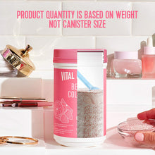 Load image into Gallery viewer, Vital Proteins Beauty Collagen Peptides Powder Supplement for Women, 120mg of Hyaluronic Acid, 15g of Collagen Per Serving, Enhances Skin Elasticity and Hydration, Strawberry Lemon, 9.6oz Canister