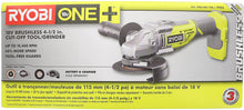 Load image into Gallery viewer, Ryobi P423 18V One+ Brushless 4-1/2" 10,400 RPM Grinder and Metal Cutter w/ Adjustable 3-Position Side Handle and Onboard Spanner Wrench (Battery Not Included, Power Tool Only)