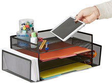 Load image into Gallery viewer, Mind Reader 4TSIDE2 Tier Desk File Tray