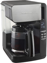 Load image into Gallery viewer, Hamilton Beach 12-Cup Programmable Ultra Coffee Maker with Easy Access, Black &amp; Stainless 46203