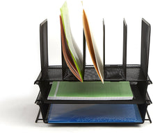 Load image into Gallery viewer, Mind Reader Tray Mesh Desk, Document Holder, Magazine Storage, Desktop File Organizer