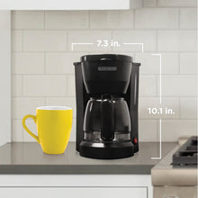 Load image into Gallery viewer, BLACK+DECKER 5-Cup Coffeemaker, Black, DCM600B