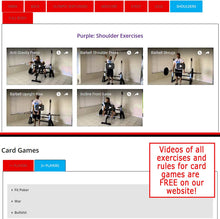Load image into Gallery viewer, Stack 52 Barbell Exercise Cards. Weight Lifting Playing Card Game. Video Instructions Included. Bodybuilding, Strength Training, and Crossfit Workouts. Home Gym Fitness Program.