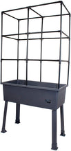 Load image into Gallery viewer, Patio Ideas - 15.75" x 31.5" x 63" Self-Watering Elevated Planter with Trellis Frame and Greenhouse Cover