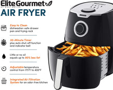 Load image into Gallery viewer, Elite Platinum Electric Digital Hot Air Fryer Oil-Less Healthy Cooker Timer