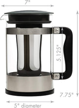 Load image into Gallery viewer, Primula Kedzie Deluxe Cold Brew Iced Coffee Maker Comfort Grip Handle, Durable Glass Carafe