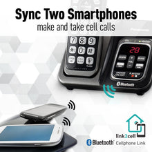 Load image into Gallery viewer, PANASONIC Expandable Cordless Phone System with Link2Cell Bluetooth, Voice Assistant, Answering Machine and Call Blocking