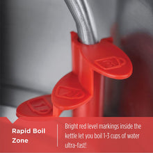 Load image into Gallery viewer, BLACK+DECKER 1.7L Stainless Steel Electric Cordless Kettle, Black, KE2900B