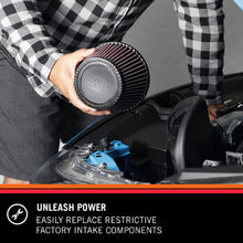 Load image into Gallery viewer, K&amp;N Universal Clamp-On Air Filter: High Performance, Premium, Washable, Replacement Engine Filter: Flange Diameter: 1.6875 In, Filter Height: 5 In, Flange Length: 0.625 In, Shape: Round, RU-0210
