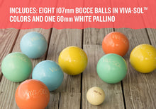 Load image into Gallery viewer, Viva Sol Premium Resin Bocce Ball Set with Wooden Case for Outdoor Play with Two to Eight Players
