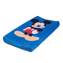 Load image into Gallery viewer, Dinsey Mickey Changing Pad Cover, Blue, Red, Black