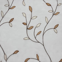 Load image into Gallery viewer, Window Elements Wavy Leaves Embroidered Sheer Grommet Curtain Panel