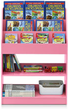 Load image into Gallery viewer, FURINNO FR16118LB Kidkanac Magazine/Bookshelf with Toy Storage