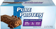 Load image into Gallery viewer, Pure Protein Bars, High Protein, Nutritious Snacks to Support Energy, Low Sugar, Gluten Free, Chewy Chocolate Chip, 2.75oz, 12 Pack