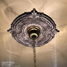 Load image into Gallery viewer, Ekena Millwork CMP10TR 10&quot;OD x 3 1/2&quot;ID x 1 8&quot;P Traditional Ceiling Medallion (Fits Canopies up to 3 1/2&quot;)