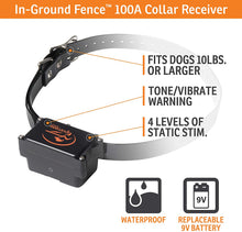 Load image into Gallery viewer, SportDOG Brand In-Ground Fence Systems – from the Parent Company of INVISIBLE FENCE Brand - Underground Wire Electric Fence - Tone, Vibration, &amp; Static - 100 Acre Capability - Remote Trainer Option