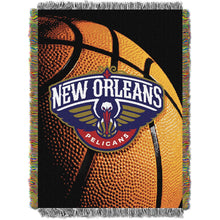 Load image into Gallery viewer, Officially Licensed NBA "Photo Real" Woven Tapestry Throw Blanket, 48" x 60"