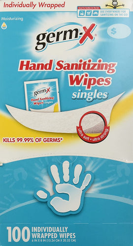 Germ-X Alcohol-Free Hand Sanitizing Wipes