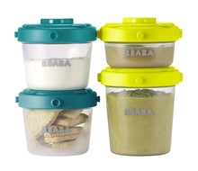 Load image into Gallery viewer, BEABA Clip Containers, Set of 6, 2oz &amp; 4 oz for Snacks and Baby Food