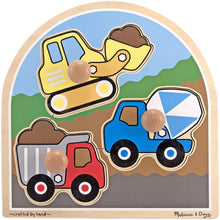 Load image into Gallery viewer, Melissa &amp; Doug Construction Site Jumbo Knob Puzzle