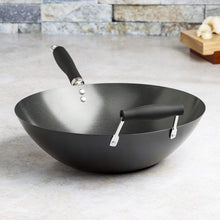 Load image into Gallery viewer, Ecolution Non-Stick Carbon Steel Wok with Soft Touch Riveted Handles