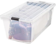 Load image into Gallery viewer, IRIS 44 Quart Buckle Down Storage Box, Clear