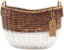 Load image into Gallery viewer, Handcrafted 4 Home GLNY1006 Tall Curved Modern Wicker Basket