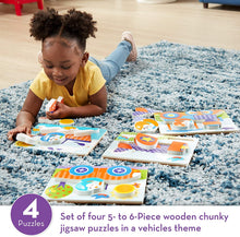 Load image into Gallery viewer, Melissa &amp; Doug Jigsaw Puzzle Set – Vehicles