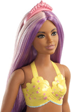 Load image into Gallery viewer, Barbie Dreamtopia Mermaid Doll, Approx. 12-Inch, Rainbow Tail, Purple Hair, for 3 to 7 Year Olds