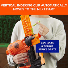 Load image into Gallery viewer, Nailbiter Nerf Zombie Strike Toy Blaster – 8 Official Nerf Zombie Strike Elite Darts, 8-Dart Indexing Clip – Survival System – For Kids, Teens, Adults