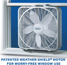 Load image into Gallery viewer, Lasko 20″ Weather-Shield Performance Box Fan - Features Innovative Wind Ring System for Up to 30% More Air, 3720