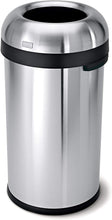 Load image into Gallery viewer, simplehuman Bullet Open Top Trash Can Commercial Grade Heavy Gauge